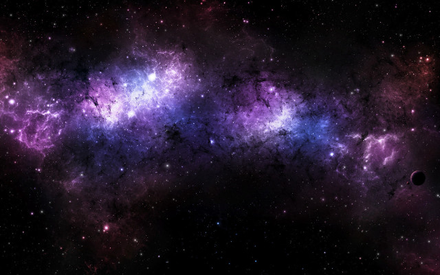 Space scene cluster stars distant free wallpaper for desktop - medium preview image