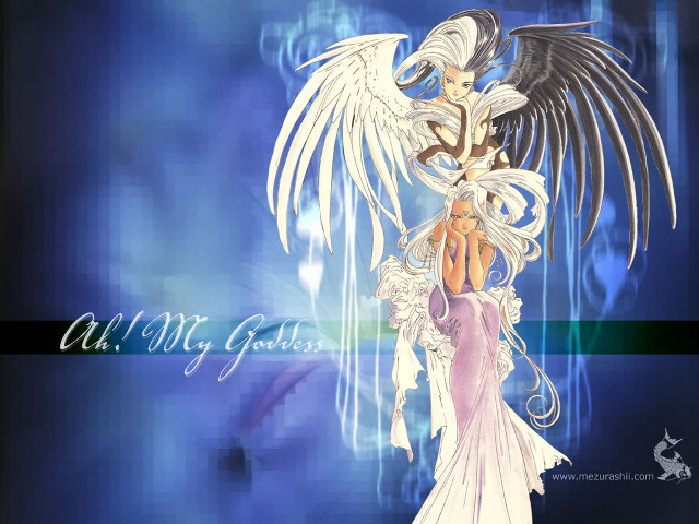 Woman large white bird wings free wallpaper for desktop - medium preview image