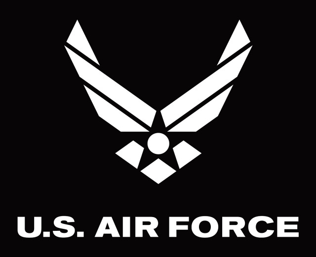 Us air force logo black free wallpaper for desktop - medium preview image