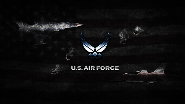 Us air force logo flag free wallpaper for desktop - medium preview image