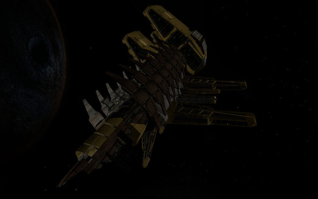 Space station large spaceship planet free wallpaper for desktop - medium preview image