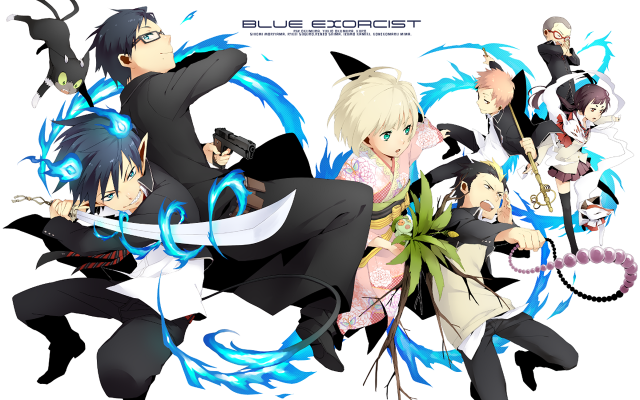 Anime characters blue exoquisit arms free wallpaper for desktop - medium preview image