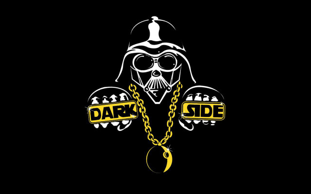 Dark side logo chain skull free wallpaper for desktop - medium preview image