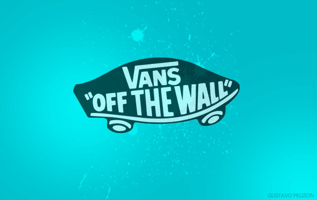 Vans skateboard blue background starry free wallpaper for desktop - medium preview image