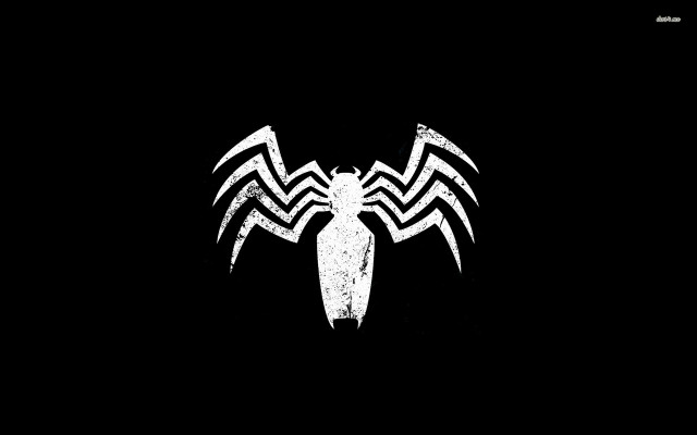 Spider man logo black background #4 free wallpaper for desktop - medium preview image