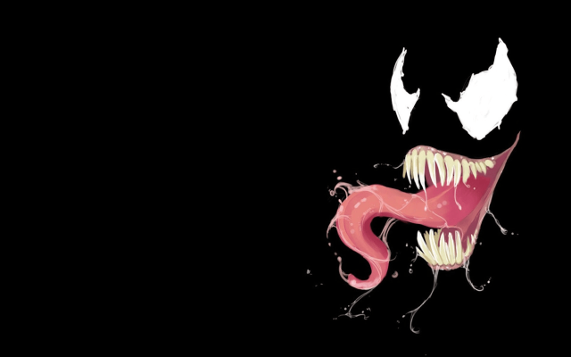 Pink monster big teeth fangs free wallpaper for desktop - medium preview image