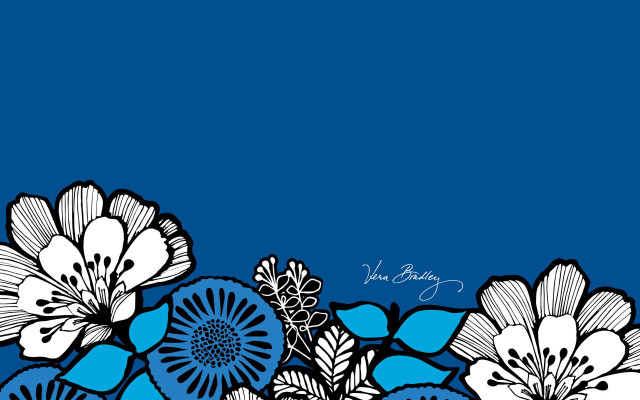 Blue white flower blue background free wallpaper for desktop - medium preview image