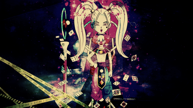 Woman sword dice neck digital free wallpaper for desktop - medium preview image