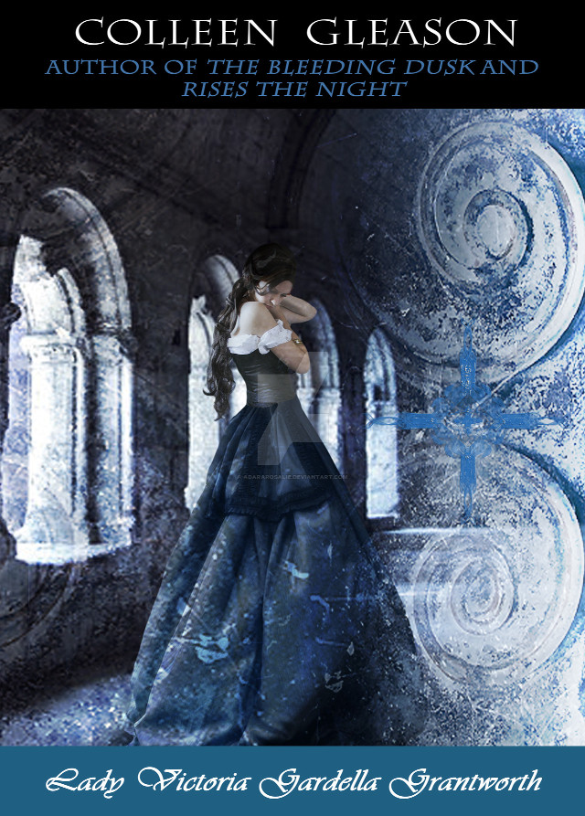 Woman blue dress window cross free wallpaper for mobile - medium preview image