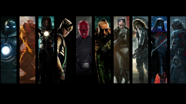 Avengers characters different colors sizes free wallpaper for desktop - medium preview image