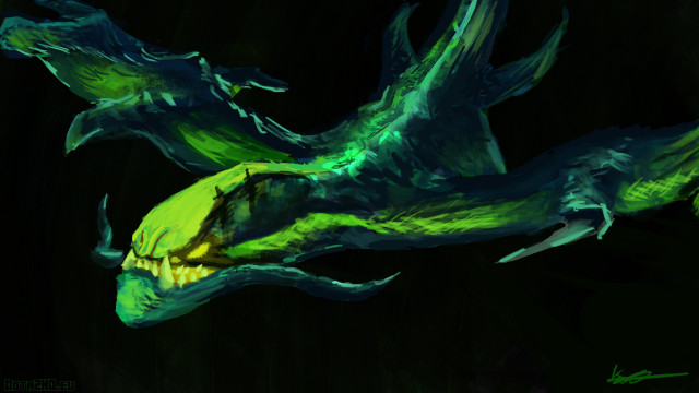 Green dragon flying wings spread free wallpaper for desktop - medium preview image