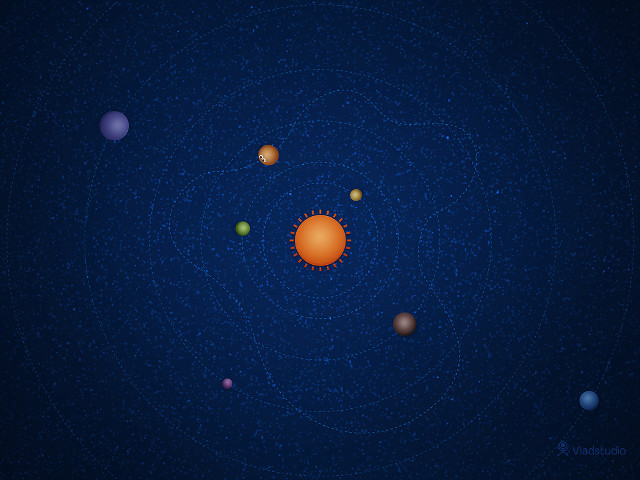Solar system eight planets star #4 free wallpaper for desktop - medium preview image