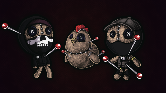 Cartoon characters facial expressions weapons free wallpaper for desktop - medium preview image