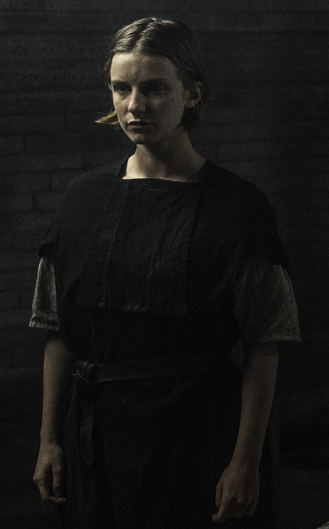 Woman black dress dark room #3 free wallpaper for mobile - medium preview image