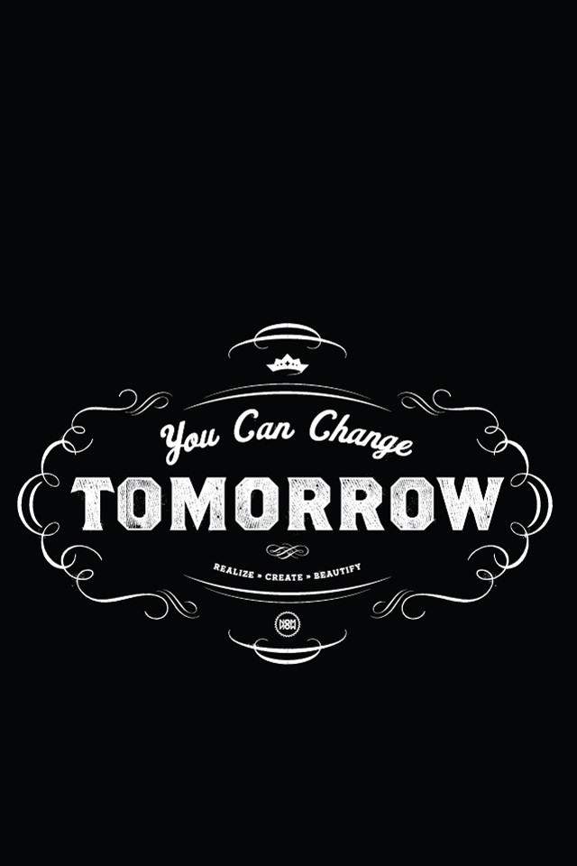 Black white logo you can free wallpaper for mobile - medium preview image