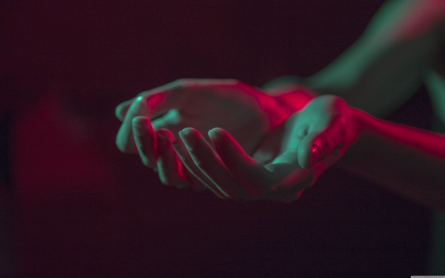 Person holding ball red light free wallpaper for desktop - medium preview image