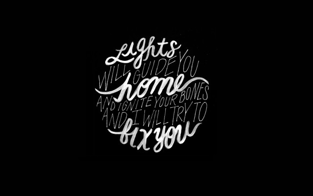 Black white quote lights darkness free wallpaper for desktop - medium preview image