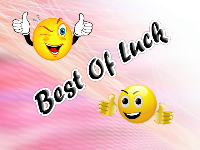 Smiley best of luck claire free wallpaper for desktop - medium preview image