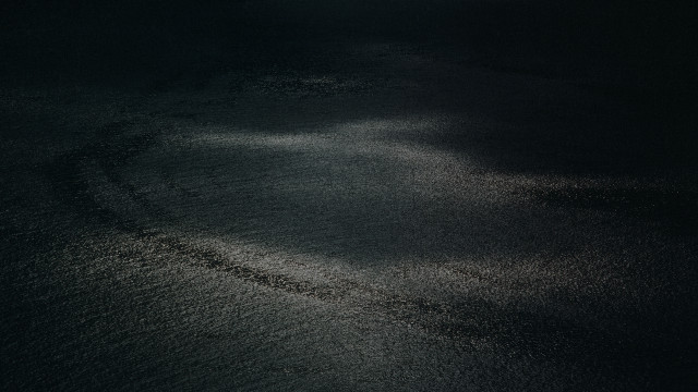 Black white boat water night free wallpaper for desktop - medium preview image