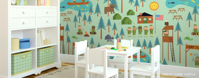 Child room wallpaper table chairs free wallpaper for desktop - medium preview image