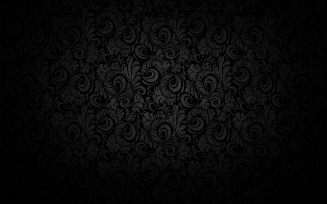Black wallpaper swirls leaves pattern #5 free wallpaper for desktop - medium preview image