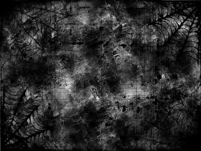 Grungy black white wall leaves free wallpaper for desktop - medium preview image