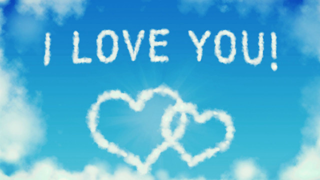 Heart cloud i love you free wallpaper for desktop - medium preview image
