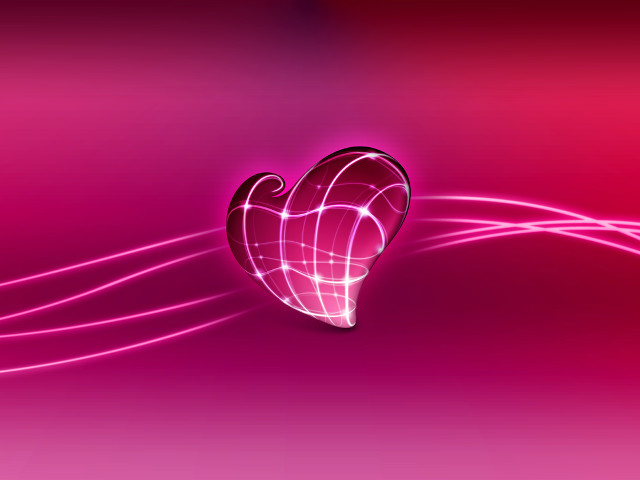 Heart shaped pink background lines free wallpaper for desktop - medium preview image