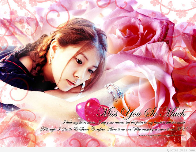 Girl heart rose message arm free wallpaper for desktop - medium preview image
