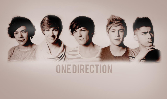 Young men one direction sign free wallpaper for desktop - medium preview image