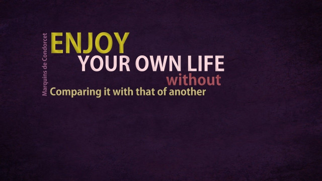 Quote purple background black yellow free wallpaper for desktop - medium preview image