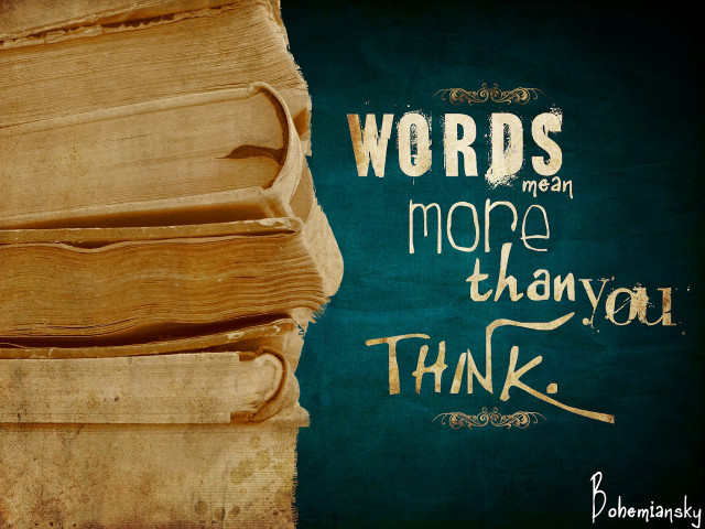 Stack books quote words mean free wallpaper for desktop - medium preview image