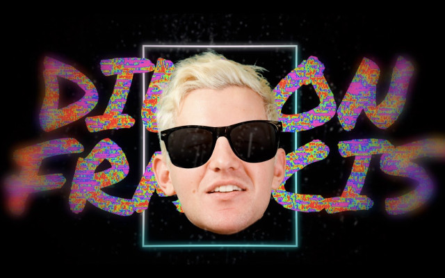 Man sunglasses neon frame dipout free wallpaper for desktop - medium preview image