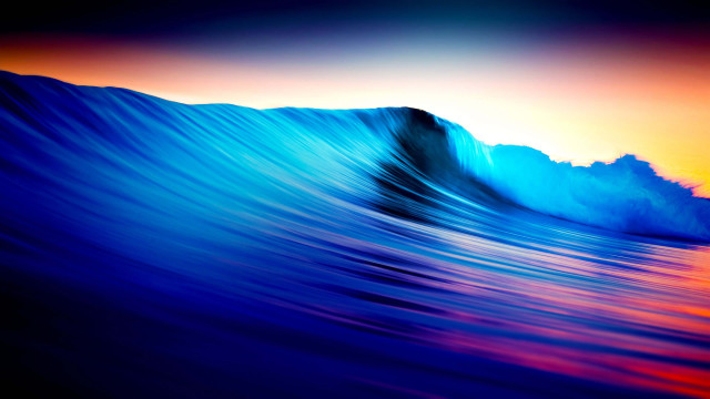 Breaking wave ocean sunset sunrise #3 free wallpaper for desktop - medium preview image
