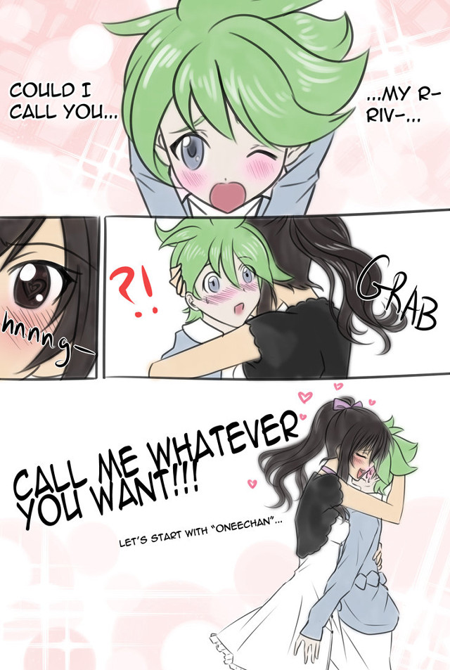 Comic strip girls hugging green free wallpaper for mobile - medium preview image