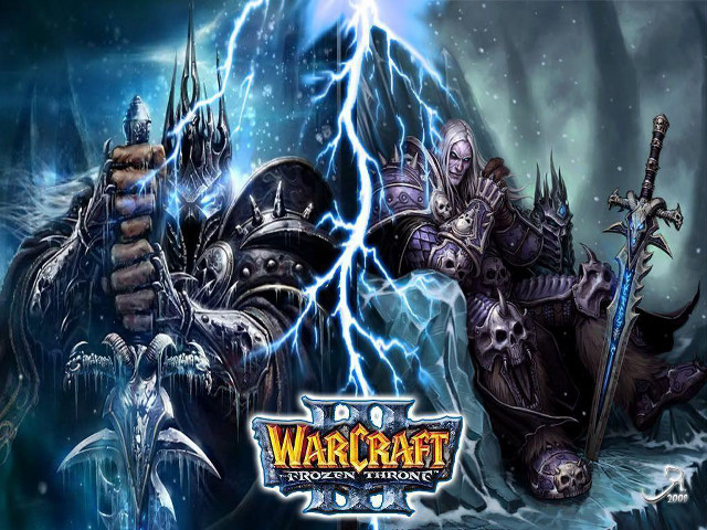 Warcraft characters storm lightning castle free wallpaper for desktop - medium preview image