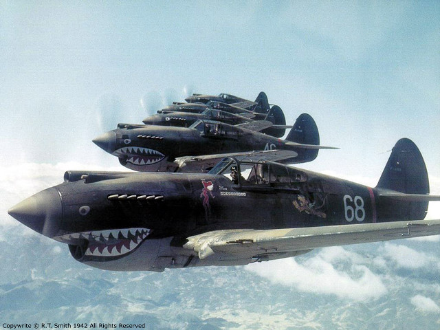 Fighter jets sharks mouth sky free wallpaper for desktop - medium preview image
