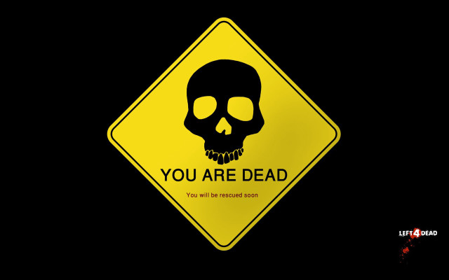 Yellow sign skull you are free wallpaper for desktop - medium preview image