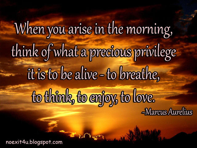 Sunset quote marcus aurelius inspiration free wallpaper for desktop - medium preview image