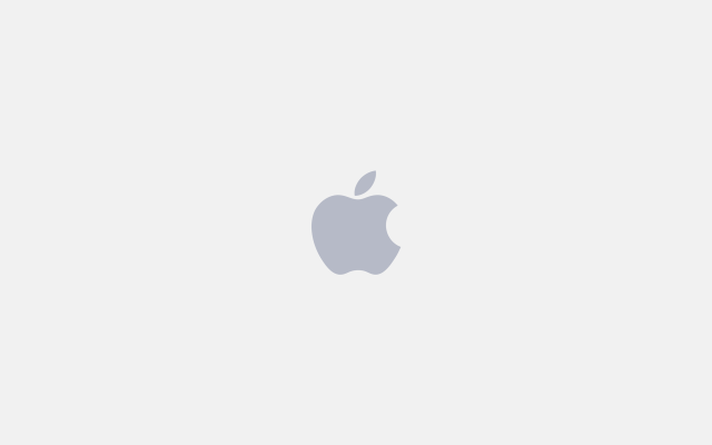 Apple logo white gray background free wallpaper for desktop - medium preview image