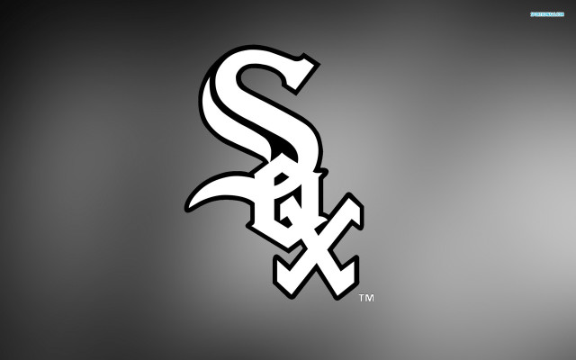 Chicago white sox logo black free wallpaper for desktop - medium preview image