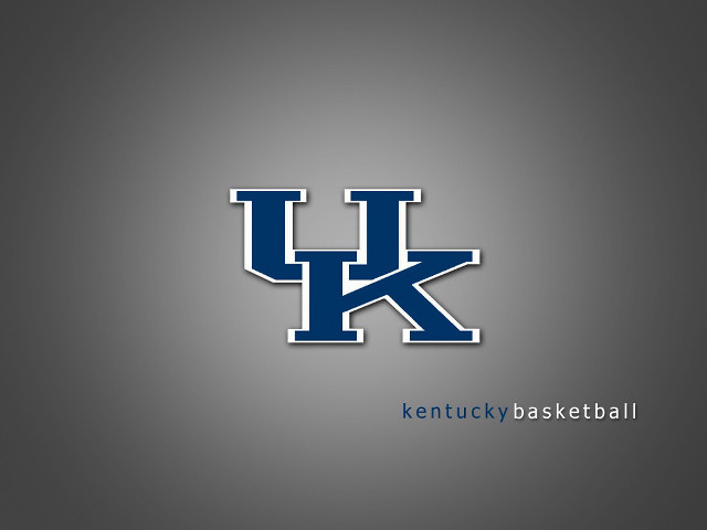 Kentucky basketball logo gray background free wallpaper for desktop - medium preview image