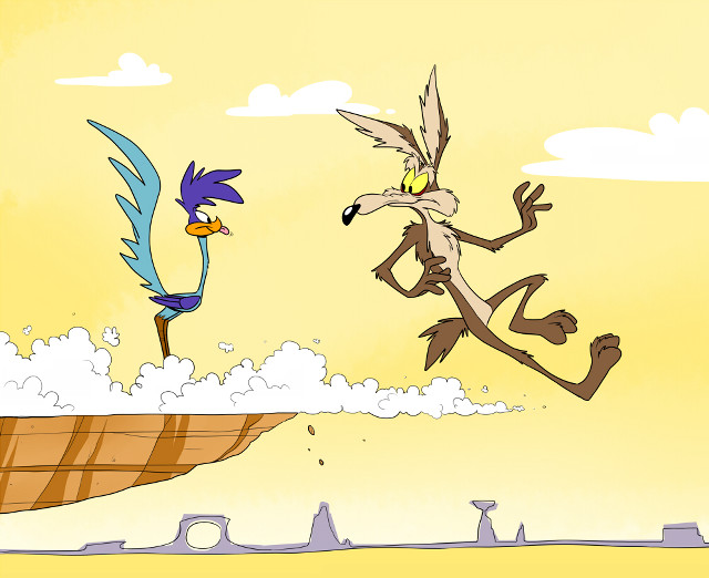 Cartoon bird flying boat sky free wallpaper for desktop - medium preview image