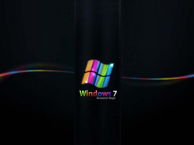 Black background colorful logo rainbow free wallpaper for desktop - medium preview image