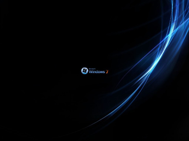 Dark background blue wave windows #2 free wallpaper for desktop - medium preview image
