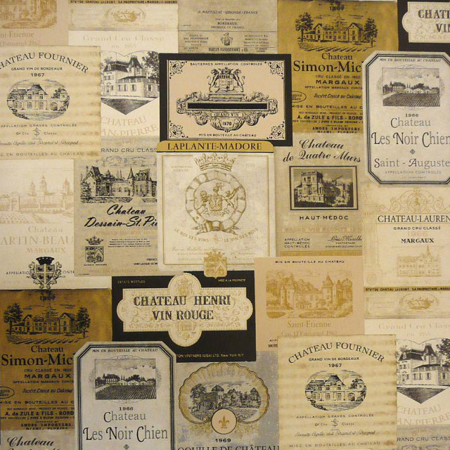 Wine wall french labels assemblage free wallpaper for tablet - medium preview image