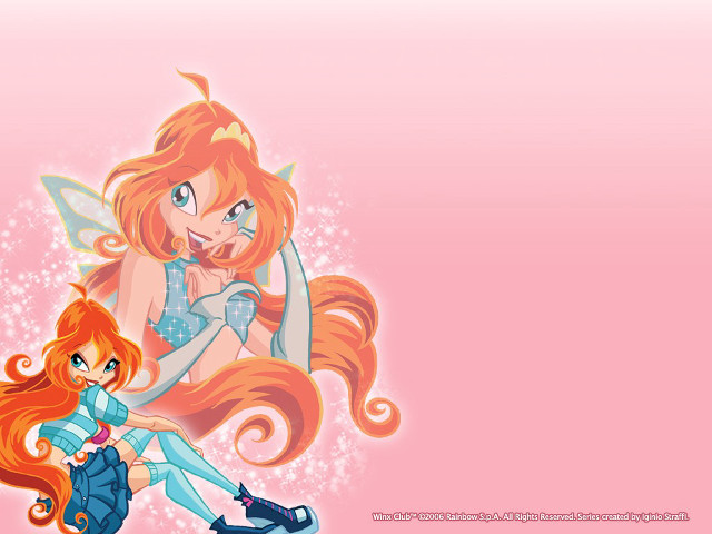 Cartoon girls long hair cat free wallpaper for desktop - medium preview image