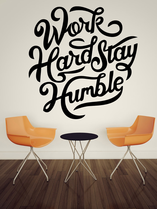 Work hard stay humble chairs free wallpaper for mobile - medium preview image