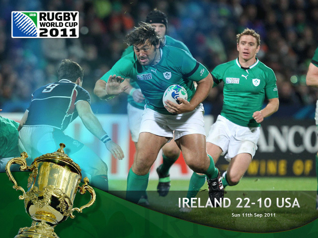 Rugby player running ball trophy free wallpaper for desktop - medium preview image