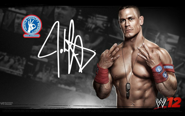 Man red gloves signed photo #2 free wallpaper for desktop - medium preview image